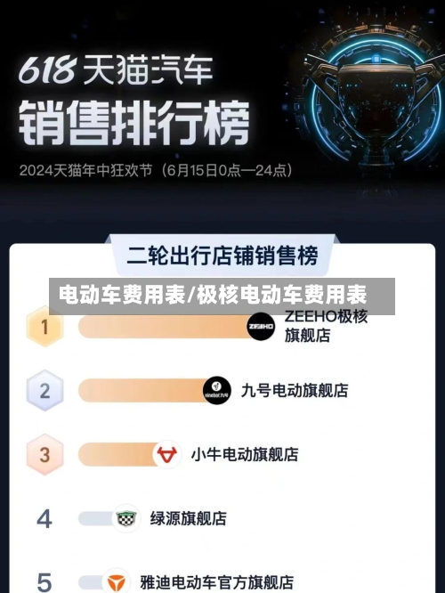 电动车费用表/极核电动车费用表