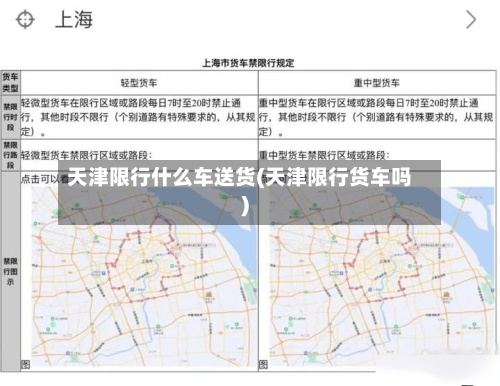 天津限行什么车送货(天津限行货车吗)-第2张图片