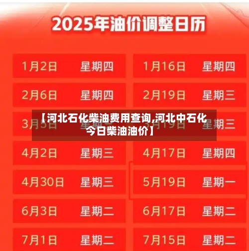 【河北石化柴油费用查询,河北中石化今日柴油油价】-第3张图片