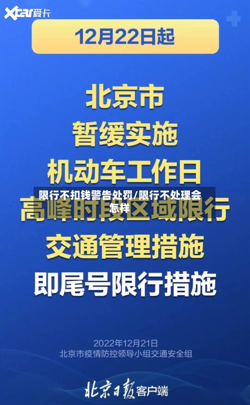 限行不扣钱警告处罚/限行不处理会怎样