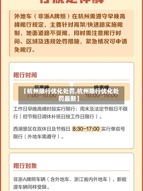 【杭州限行优化处罚,杭州限行优化处罚最新】-第3张图片