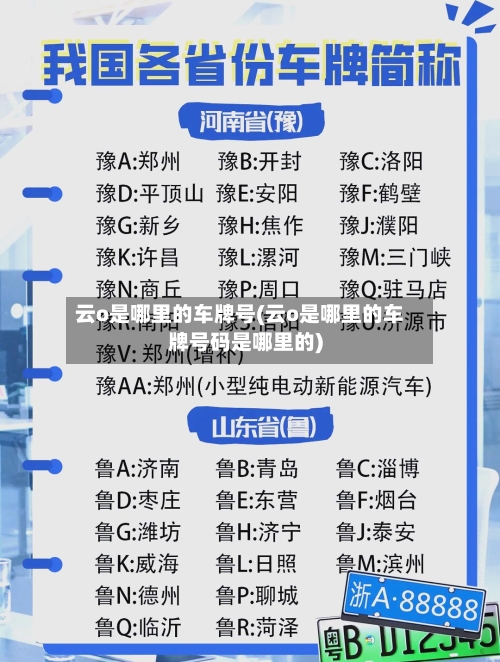 云o是哪里的车牌号(云o是哪里的车牌号码是哪里的)-第3张图片