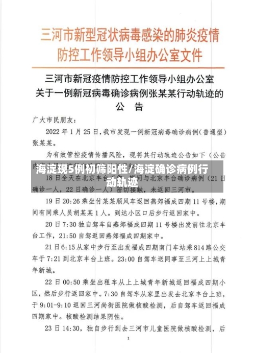 海淀现5例初筛阳性/海淀确诊病例行动轨迹-第2张图片