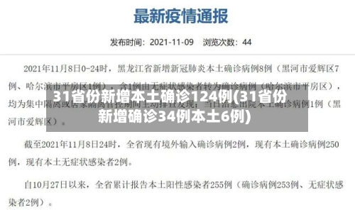 31省份新增本土确诊124例(31省份新增确诊34例本土6例)