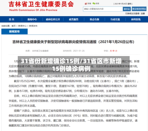 31省份新增确诊15例/31省区市新增15例确诊病例-第3张图片