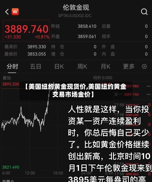 【美国纽约黄金现货价,美国纽约黄金交易市场金价】