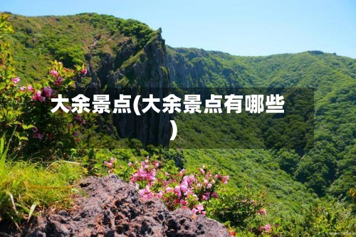 大余景点(大余景点有哪些)