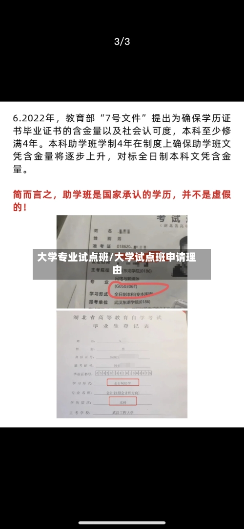 大学专业试点班/大学试点班申请理由-第2张图片