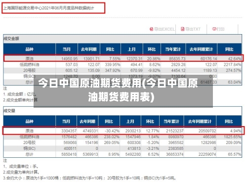 今日中国原油期货费用(今日中国原油期货费用表)