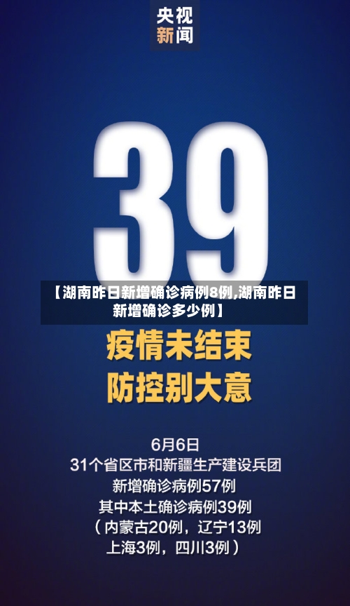 【湖南昨日新增确诊病例8例,湖南昨日新增确诊多少例】-第2张图片