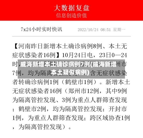 威海新增本土确诊病例7例(威海新增本土疑似病例)-第2张图片