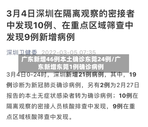 广东新增46例本土确诊东莞24例/广东新增东莞1例确诊病例-第3张图片