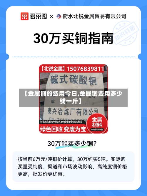【金属铜的费用今日,金属铜费用多少钱一斤】