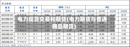 电力现货交易和期货(电力期货与普通商品期货)-第2张图片