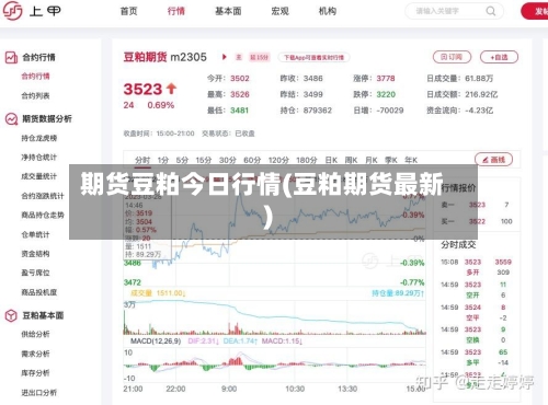 期货豆粕今日行情(豆粕期货最新)