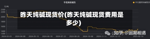 昨天纯碱现货价(昨天纯碱现货费用是多少)-第2张图片
