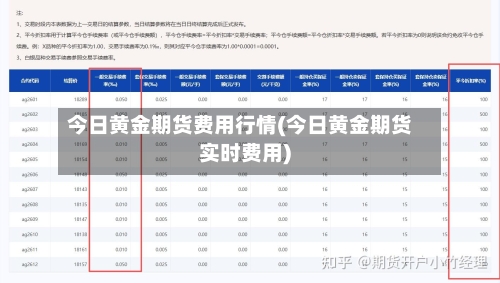 今日黄金期货费用行情(今日黄金期货实时费用)-第2张图片