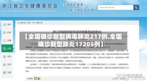 【全国确诊新型病毒肺炎217例,全国确诊新型肺炎17205例】-第3张图片