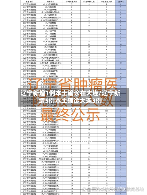 辽宁新增1例本土确诊在大连/辽宁新增5例本土确诊大连3例-第3张图片