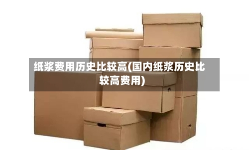纸浆费用历史比较高(国内纸浆历史比较高费用)-第3张图片