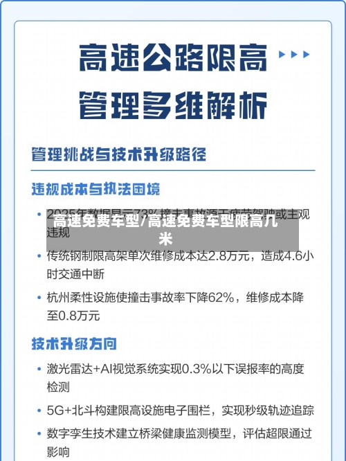 高速免费车型/高速免费车型限高几米-第2张图片