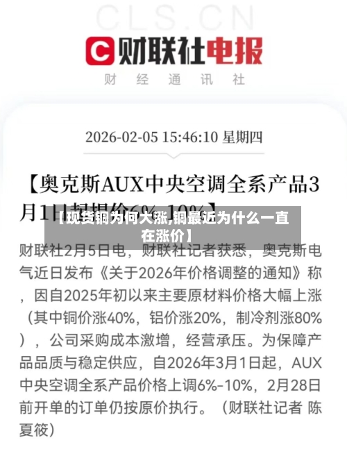 【现货铜为何大涨,铜最近为什么一直在涨价】-第3张图片