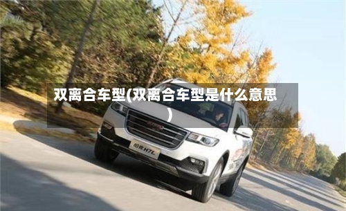 双离合车型(双离合车型是什么意思)