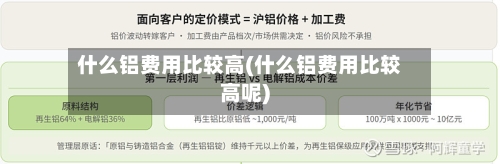 什么铝费用比较高(什么铝费用比较高呢)
