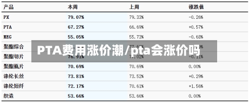 PTA费用涨价潮/pta会涨价吗-第3张图片