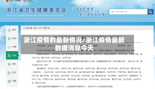 浙江疫情的最新情况/浙江疫情最新数据消息今天-第2张图片