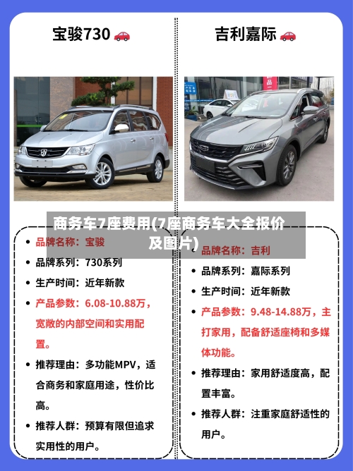 商务车7座费用(7座商务车大全报价及图片)