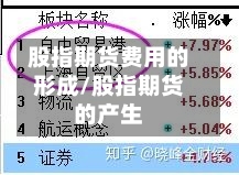 股指期货费用的形成/股指期货的产生