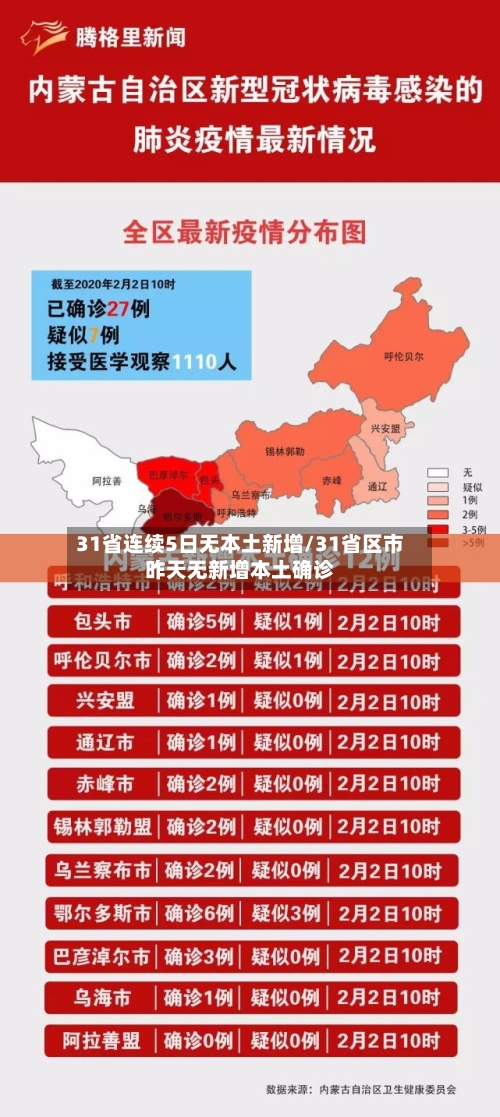 31省连续5日无本土新增/31省区市昨天无新增本土确诊-第2张图片
