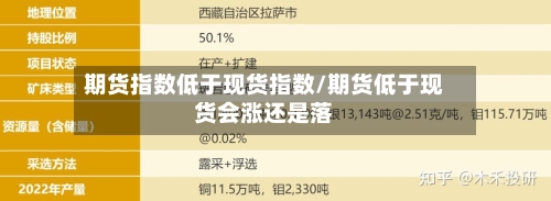 期货指数低于现货指数/期货低于现货会涨还是落-第2张图片