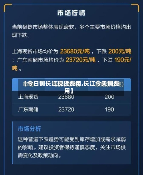 【今日铜长江现货费用,长江今天铜费用】-第2张图片