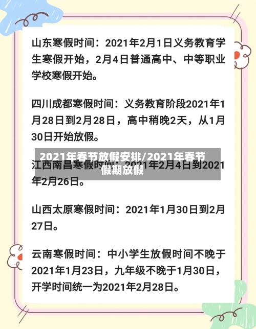 2021年春节放假安排/2021年春节假期放假-第3张图片