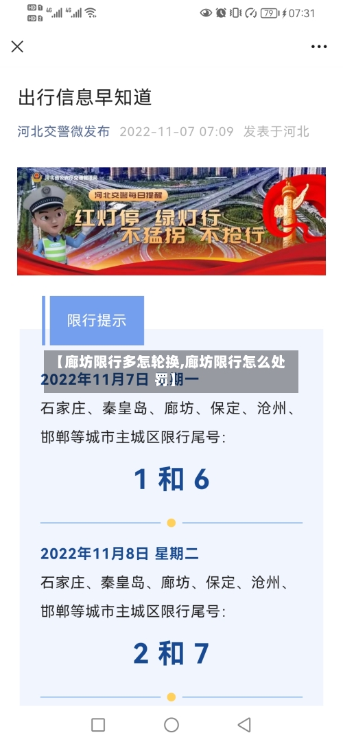 【廊坊限行多怎轮换,廊坊限行怎么处罚】