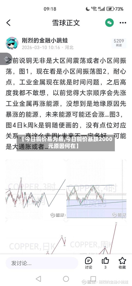 【今日铜价易为易,今日铜价暴跌2000元原因何在】
