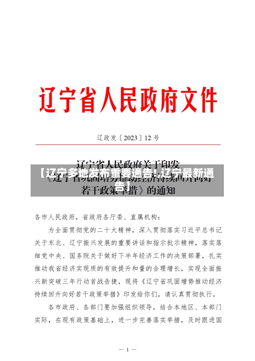 【辽宁多地发布重要通告!,辽宁最新通告】